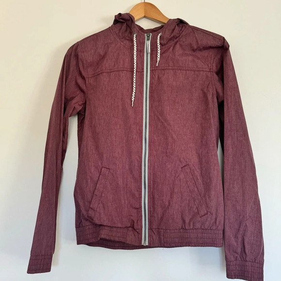 Zine Clothing Jackets & Blazers - Zine Burgundy windbreaker size: M